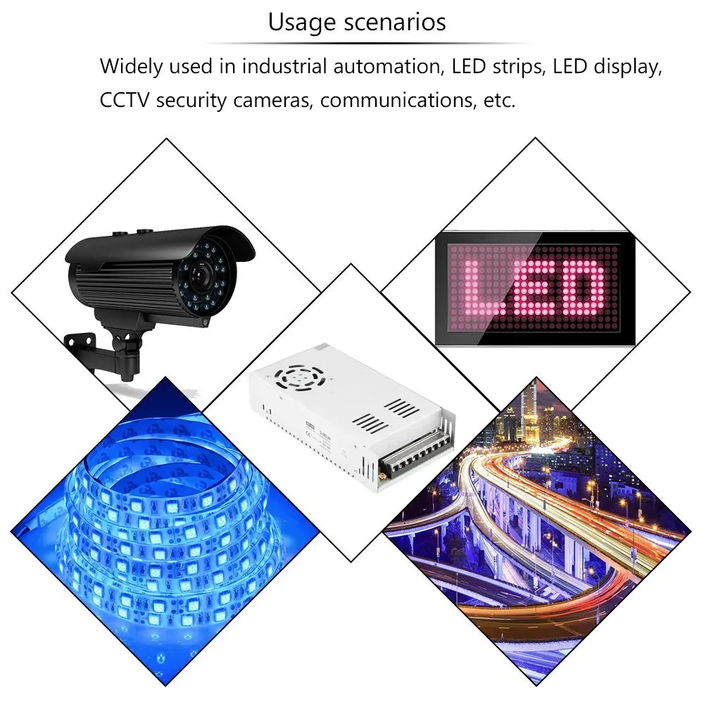 DC 24V 20A 480W импульсный источник питания низковольтный светодиодный трансформатор