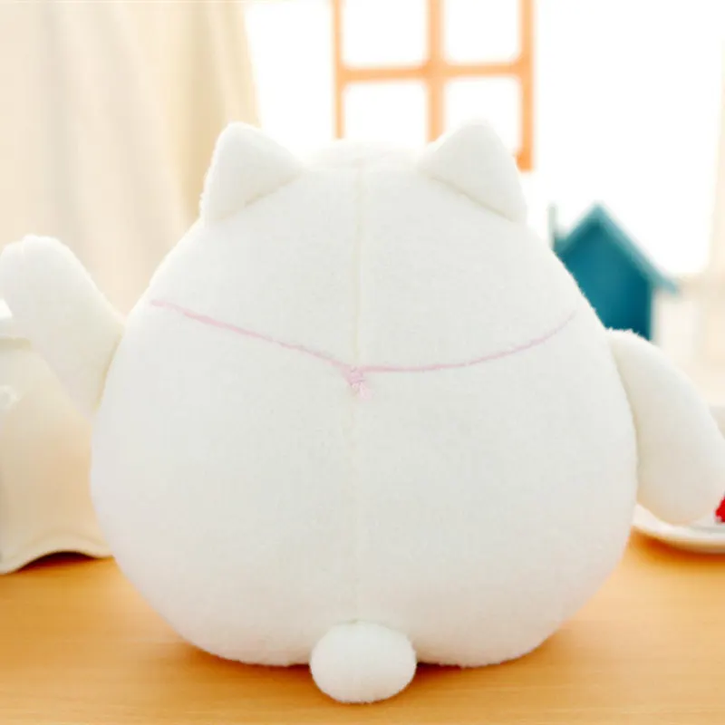 1pc 18cm Kawaii Fortune Cat Plush Toys Stuffed Lucky Cat Panda With Bamboo Bag Plush Animals Doll Toys Car Decoration Gifts