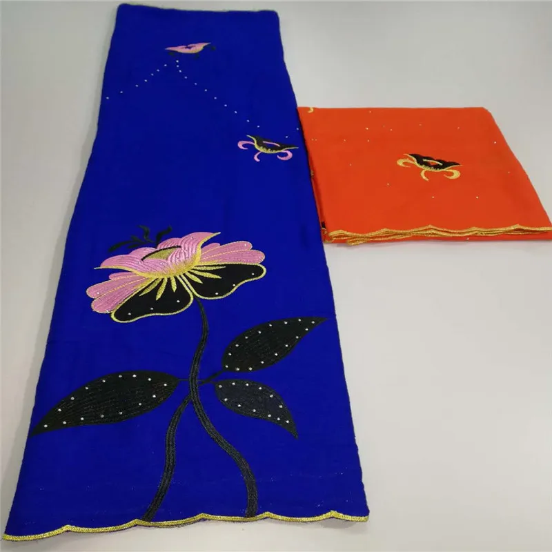 

High Quality African Lace Fabric In Switzerland Embroidered Cotton Lace Fabric African Voile Lace Fabric For Party DressHA204-2