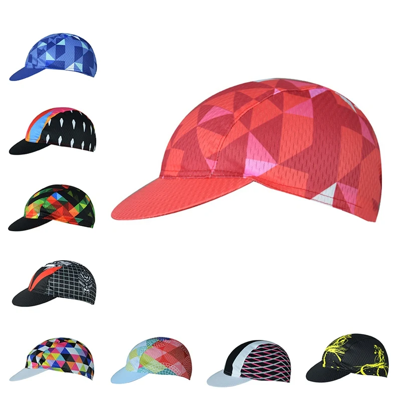 

Fashion Colourful Bike Bicycle Cycling Cap Sweat Proof Polyester Hat Breathable Sweat-exhausting and Air-permeable Bicycle Cap