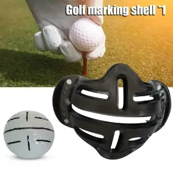 

Golf Ball Alignment Line Marker Template Golf Scriber Locate Putter Direction Accessories Golf Swing Trainer Putting Marks Shell