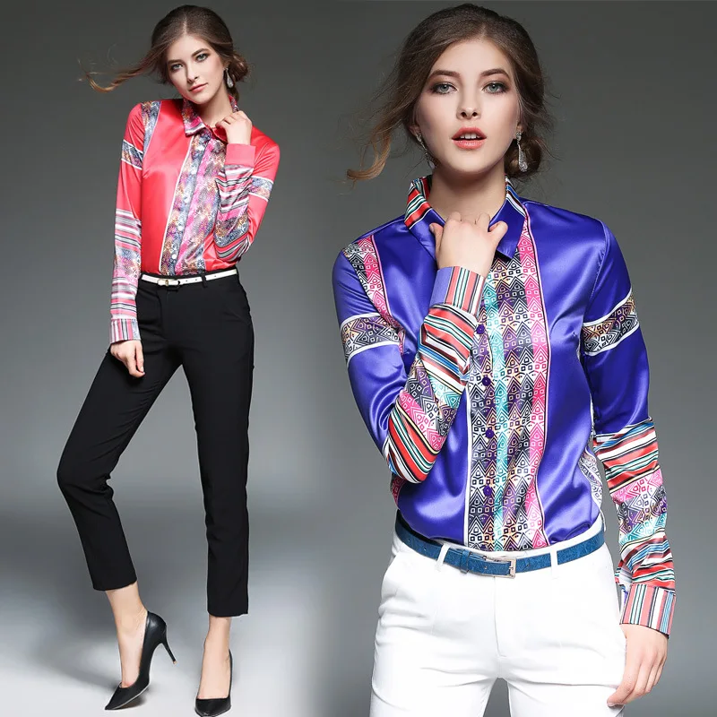 Women Tops 2017 New Blouse Shirts Fashion Loose Summer Long Beach Cover Up Sleeved Floral Knitted Blue Plus Size Elegant Ferfect