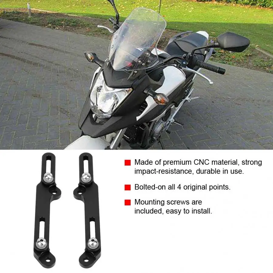 

Motorcycle CNC Windscreen Adjusters Windshield Bracket Universal for HONDA NC750X 2016 2017 2018 2019 accesorios para moto