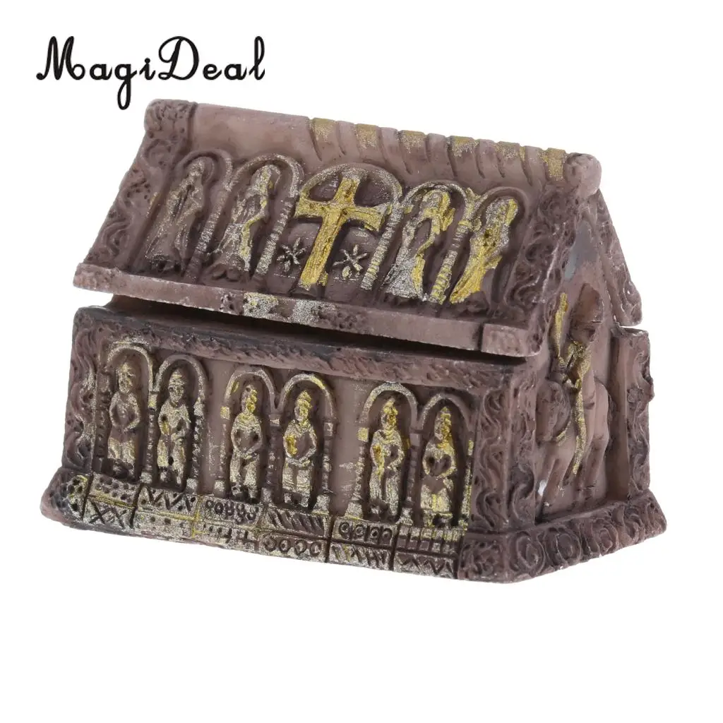 MagiDeal 1Pc Sand Table Scene Casket Model Layout Landscape Scenery for Diorama Accessory Pub Home Office Halloween Party Decor