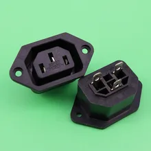 YuXi Female AC Power Sockets Connectors 250V 10A FR Computer Amplifier IEC 320