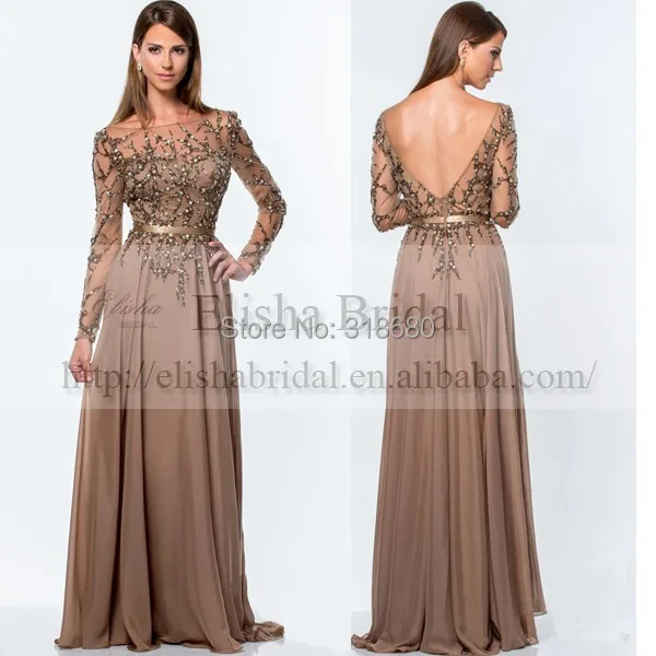Mocha Evening Dress