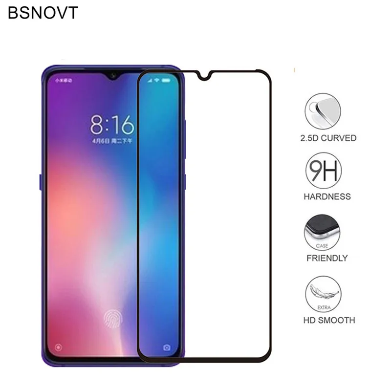 2 шт. стекло для Xiaomi Mi 9 Защитная пленка экрана телефона закаленное SE BSNOVT|Защитные