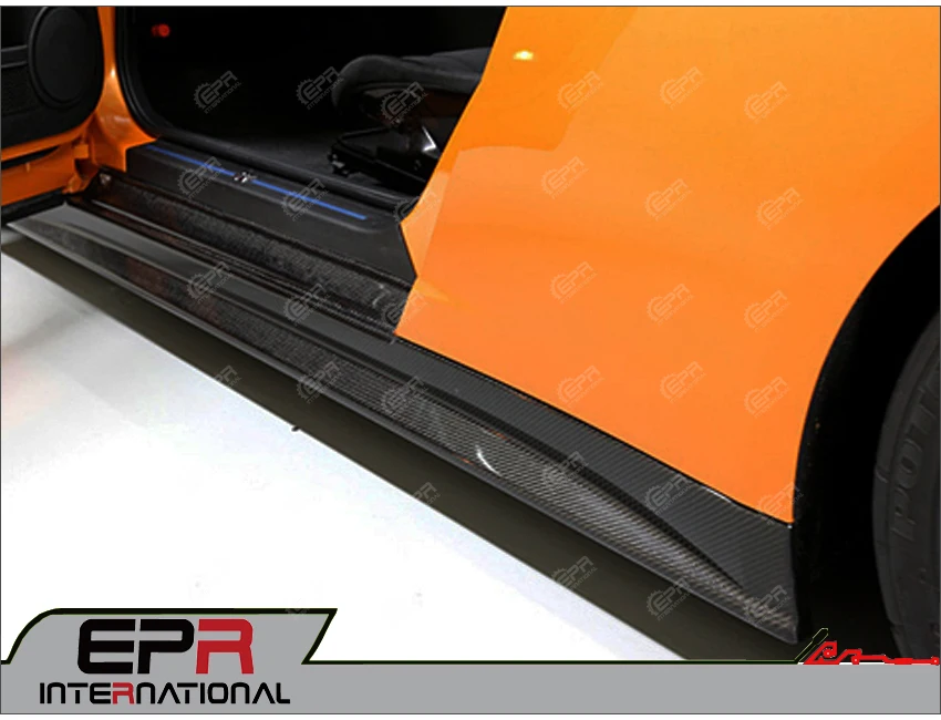 Автомобиль-Стайлинг для Nissan R35 GTR ZELE стиль углеродное волокно боковая юбка глянцевая отделка GT-R ZE дверь шаг крышка гоночный комплект аксессуары