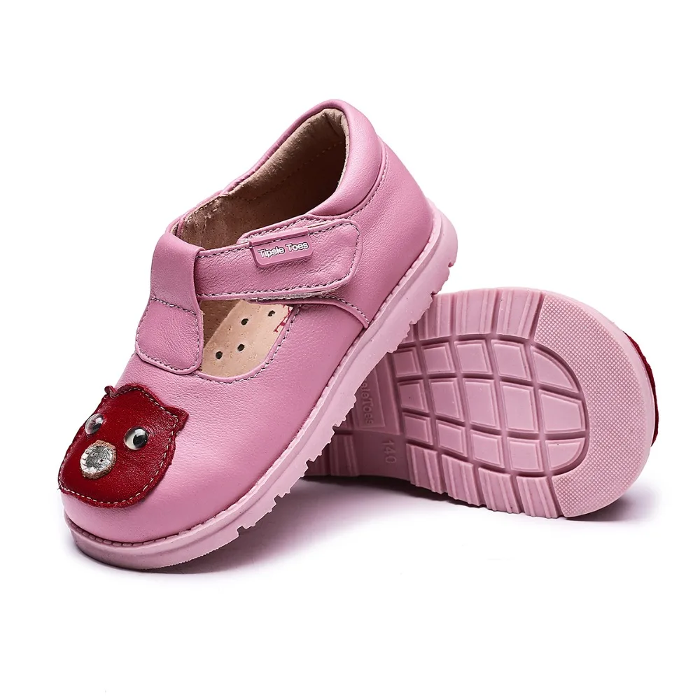 TipsieToes/брендовые милые детские школьные кроссовки из овечьей кожи со Свинкой; обувь для мальчиков и девочек; Новинка года; сезон осень-весна; 65101