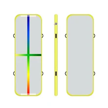 Резиновые линии надувной воздушный пол с насосом шовный материал с петлями Tumbling трек мат Индивидуальные размер и цвет прыгающий Коврик дешево