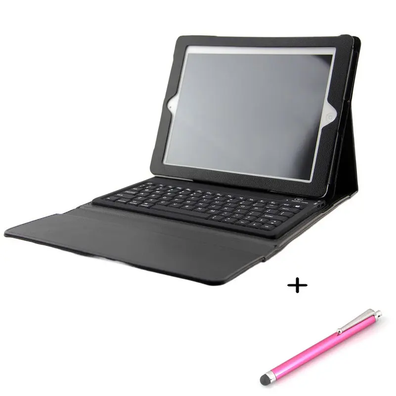 

Tablet Case Wireless Silicone Bluetooth Keyboard PU Leather  Stand Cover For iPad 2 3 4 10.1" Tablets Protective sleeve +Pen