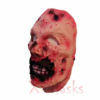 

New Skull Zombie Devil Scary Mask Horror Halloween Masks Demon Parasite Real Vampire terror realista realistic maska Party Evil