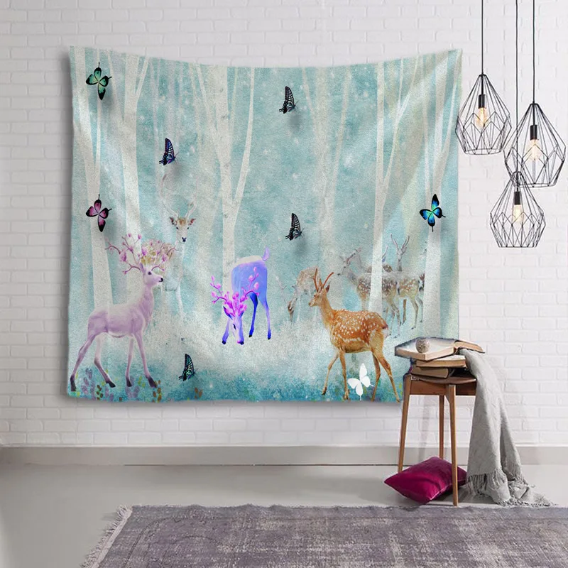 

Tapestry Wall Hanging Bedspread Beach Towel Table Cloth Home Deco Beautilf Cartoon Print Free Shipping Large Size 150cmx230cm