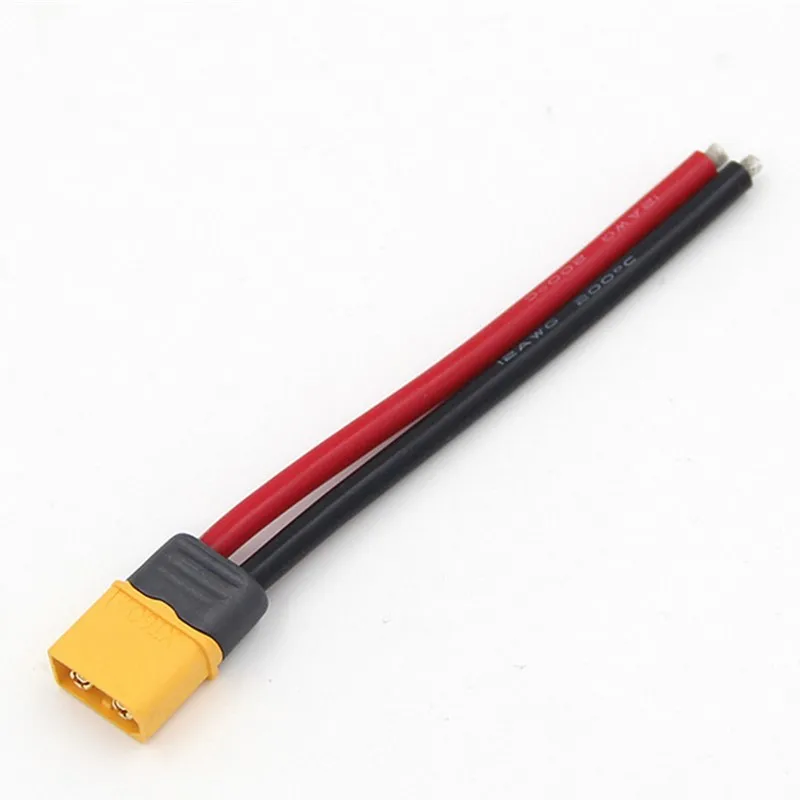 Amass XT60H разъем с Shealth 10 см 12awg силиконовый провод 55A для FPV RC Lipo Квадрокоптер на