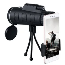 40X60 Zoom Monocular Telescope Scope for Smartphone Camera Camping Hiking Fishing with Compass Phone Clip Tripod 40X60 Zoom Monocular Telescope Scope for Smartphone Camera Camping Hiking Fishing with Compass Phone Clip Tripod