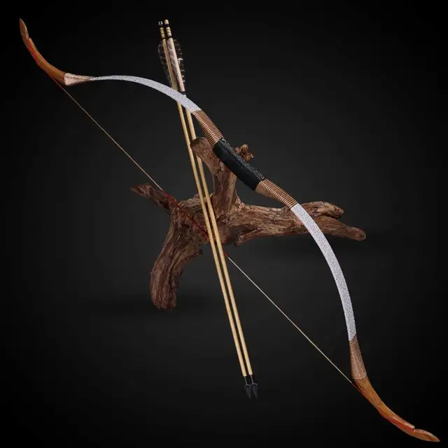 25 50lbs Archery Pure Handmade Recurve Bow Traditional longbow Wooden