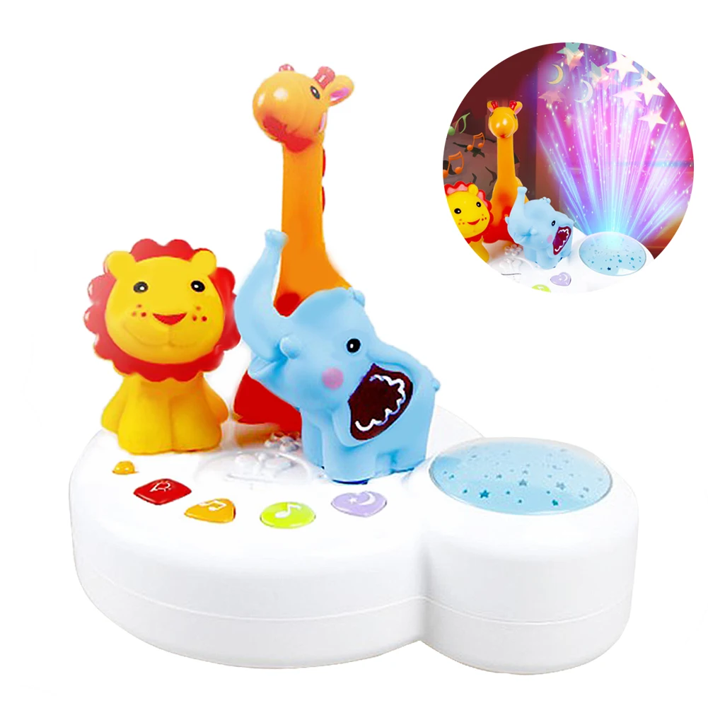 Детский Светильник, Музыкальный проектор, детские игрушки для сна, Звездный светильник игрушка-проектор, музыка, умные детские игрушки