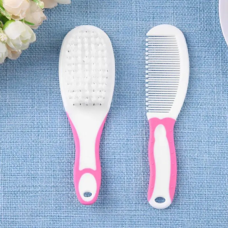 2pcs Baby Infant Massage Scalp Comb Soft Hairbrush Newborn Safety