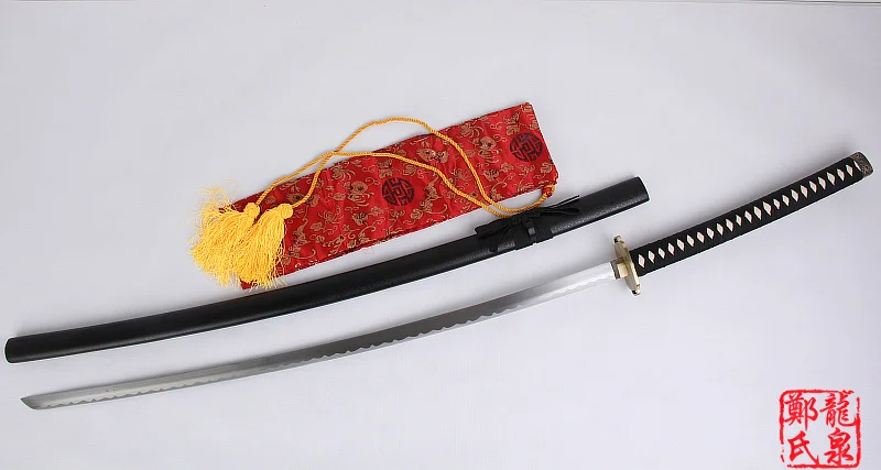 Меч фантазии из настоящей углеродистой стали Sephiroth Masumane Samurai Katana, Рождественский декоративный реквизит для косплея, не острый