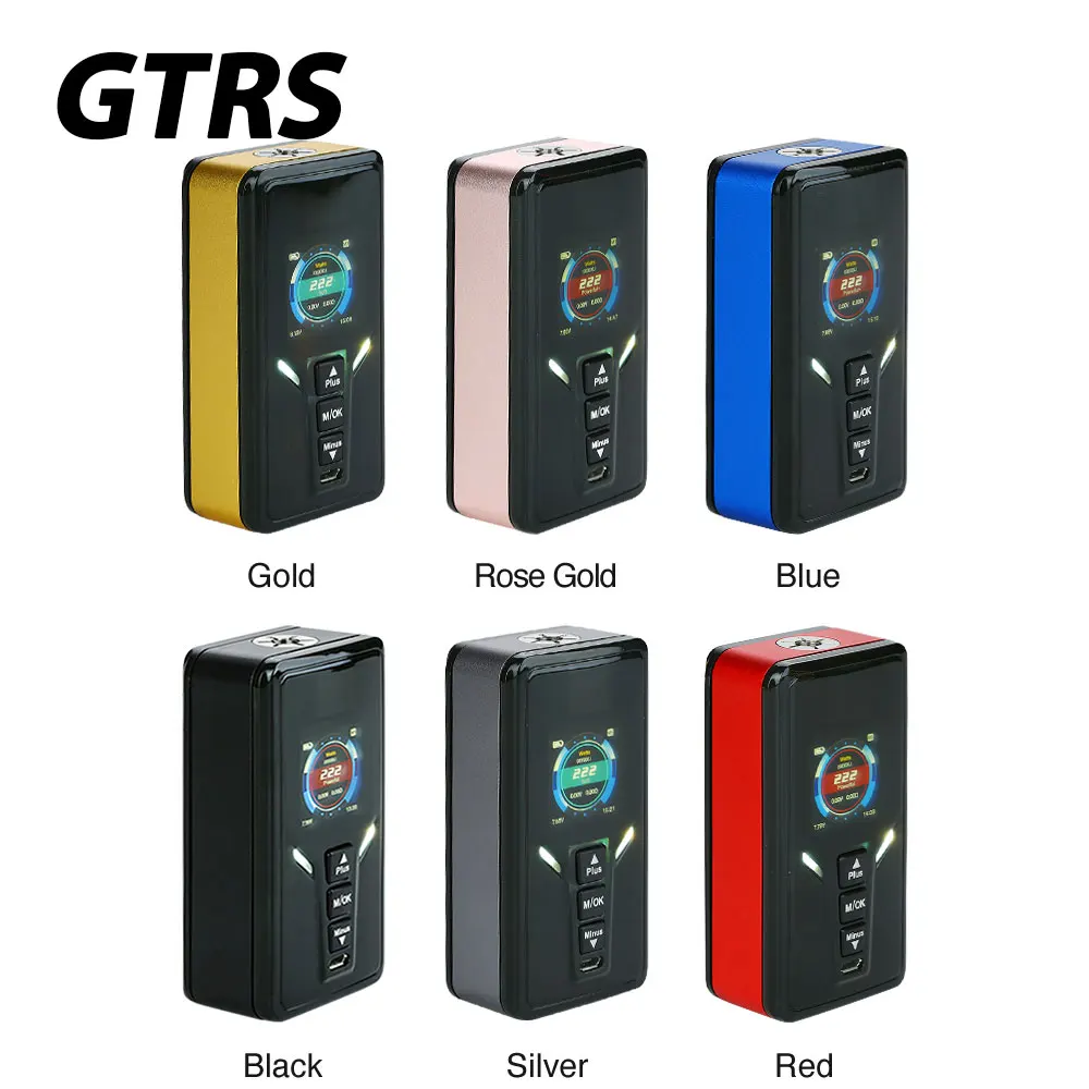 

Electronic Cigarette 222W GTRS VBOY 20700 TC Box MOD with SX520 Chip Max 222W Output No 18650 Battery Box Mod GTRS VBOY Box Mod