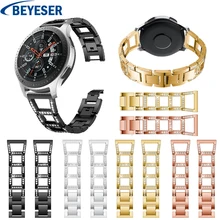 22mm For Samsung Gear S3 frontier strap Rhinestone Metal stainless steel luxury band For Samsung Galaxy Watch 46MM watchband 22mm For Samsung Gear S3 frontier strap Rhinestone Metal stainless steel luxury band For Samsung Galaxy Watch 46MM watchband
