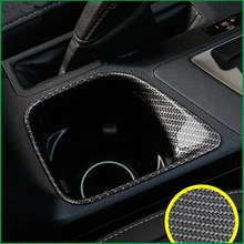 Para a Toyota RAV RAV4 4 2016 2017 ABS Chrome Matte Fibra De Carbono Pintura Suporte de Copo de Água Da Caixa De Velocidades Tampa Quadro adesivo guarnição Interior
