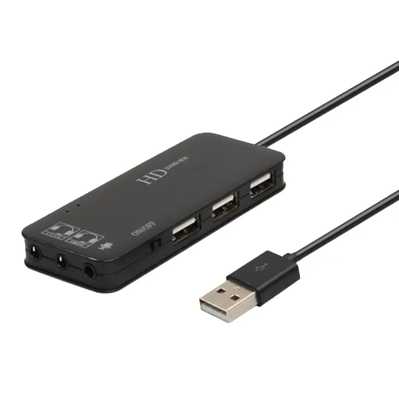 Buy 3 Port USB Hub with External 7.1 Channel Sound