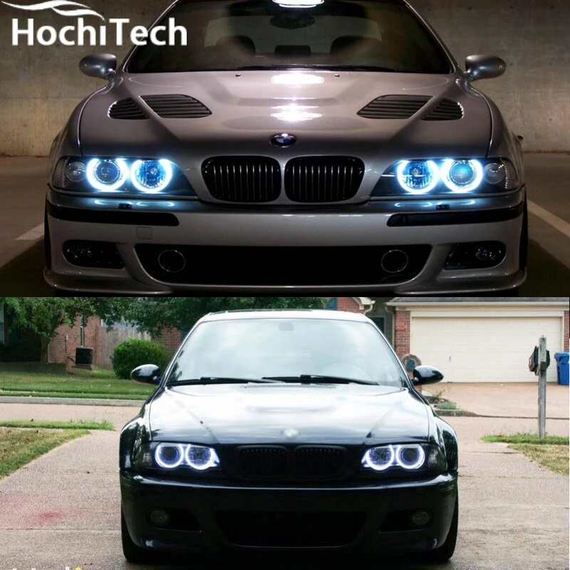 Hot style SMD angel eyes super bright white led halo light kit For BMW