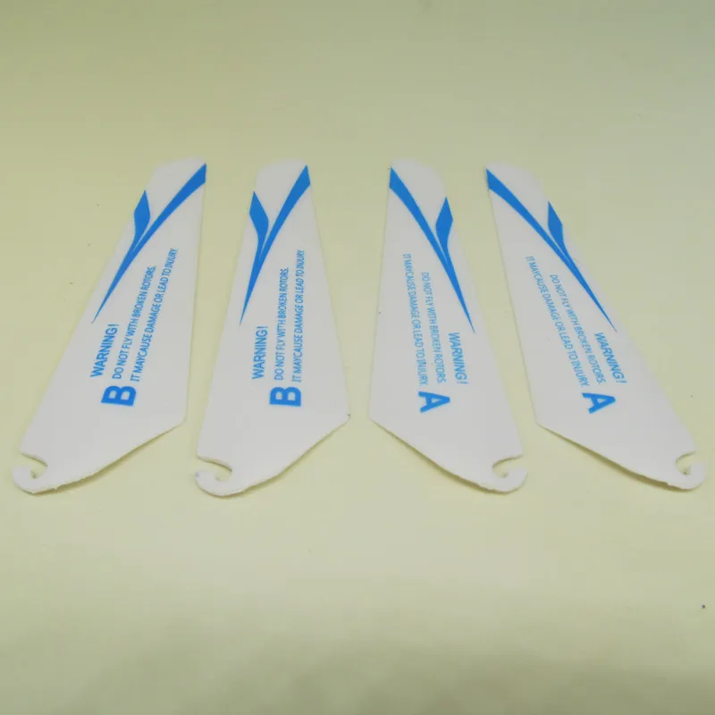 Free Shipping 4pcs=2A+2B 9cm 90mm Length 2.8mm hole Main blades Props Propellers For R/C Helicopter Model Toys Spare Parts
