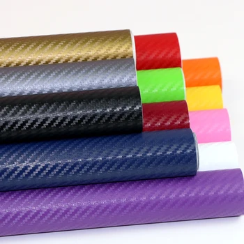 

New 2017 Car Styling 30 x127 cm DIY Waterproof Car Stickers 3D Car Carbon Fiber Vinyl Many Color Available Decorative Film Paper