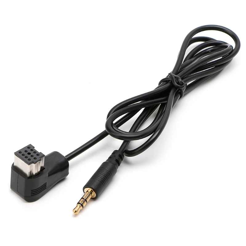 3,5 мм автомобильный Радио Аудио Aux кабель MP3 вход Адаптер для Pioneer головное устройство IP-BUS - Название цвета: Black