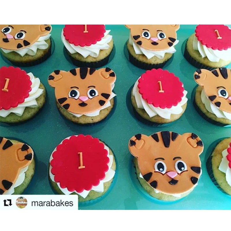 Custom Made 3d Printed Cartoon Daniel Tiger Cookie Cutter Set