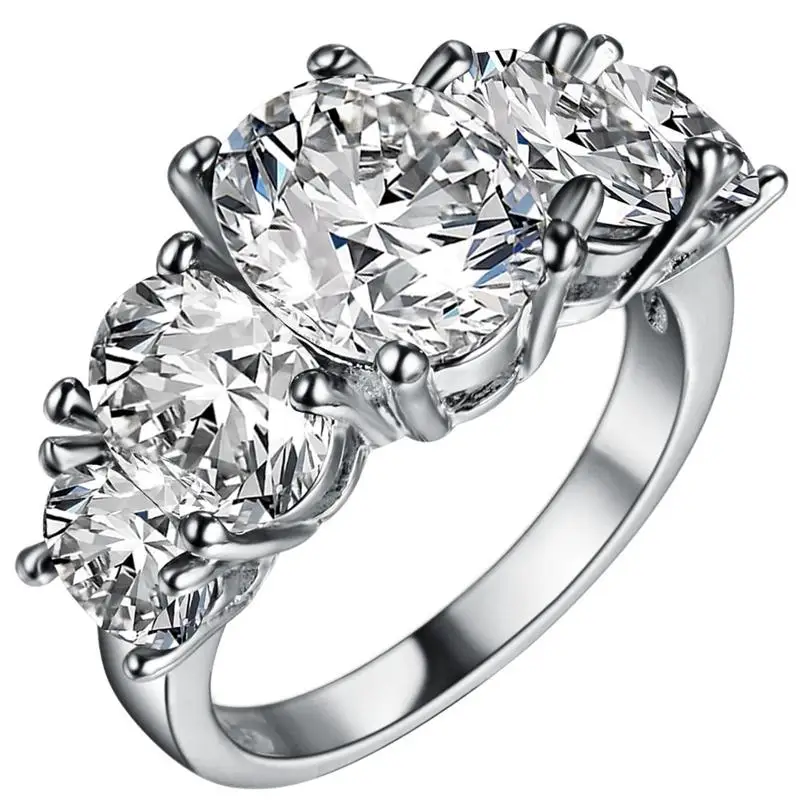 

Fashion Wholesale OVAL CUT RAINBOW Nice & Popular SILVER PLATED RING SIZE 6 7 8 9