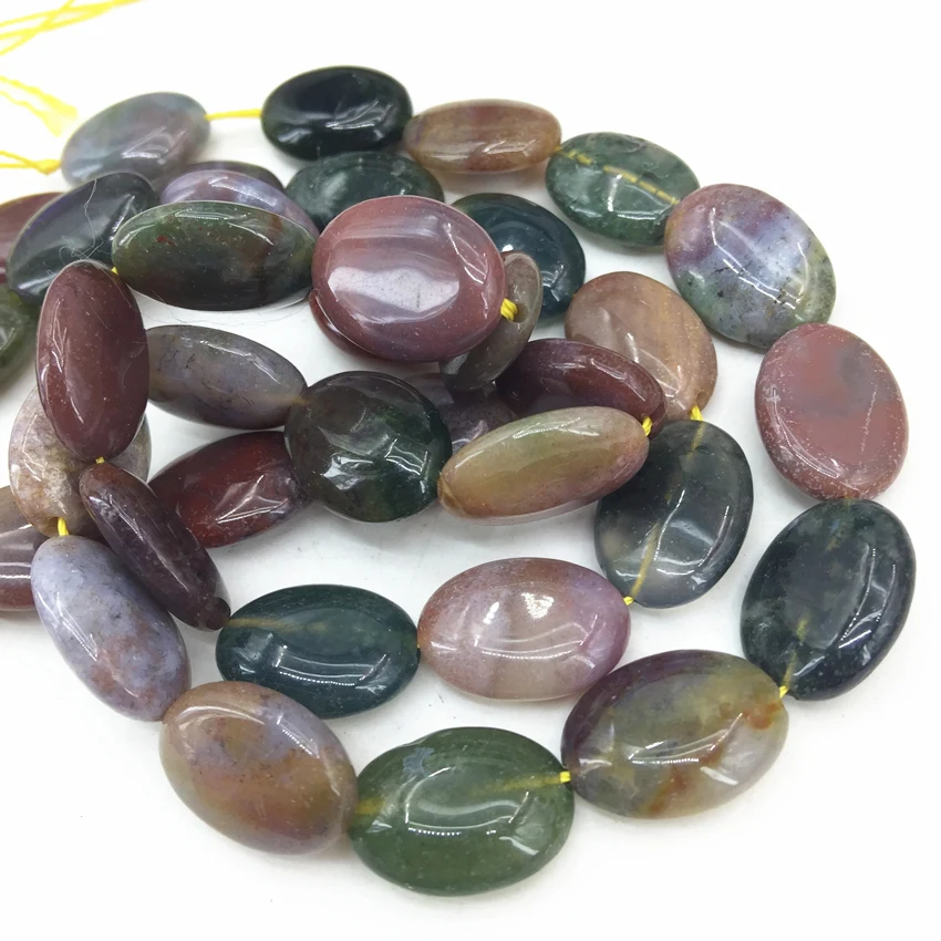 Natural Indian stone agat beads 13x18mm oval fashion diy jewelry hot