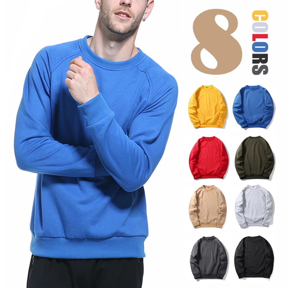 

Mens Hoodie Sweatshirt Solid Color Pullover High Quality Nice Hip Hop Hoodies With Fleece Warm Winter