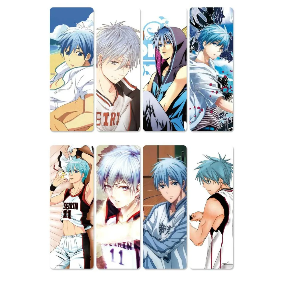 8 шт. Kuroko без баскетбола аниме закладки для книг водонепроницаемые прозрачные ПВХ