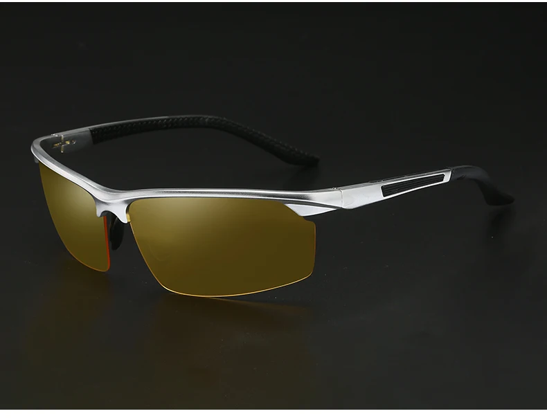 YSO очки ночного видения для мужчин алюминия и магния рамки поляризационные ночное видение очки для вождения автомобиля рыбалка с антибликовым покрытием 8529