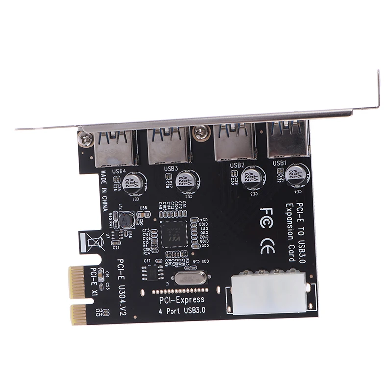 Плата расширения PCI e с 4 портами USB 3 0 Express PCIe концентратор портовый контроллер E