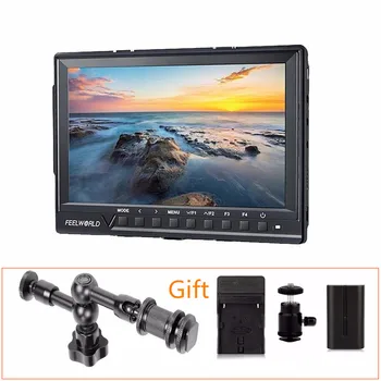 

Feelworld FW-760 7 Inch Video Monitor IPS Full HD 1920x1200 HDMI 1080p and MINI Macro HDMI for BMPCC for Canon Sony Dslr Camera