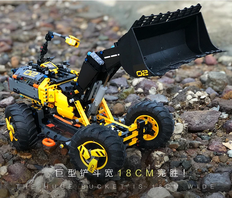 Pаспродажа Техника Decool 3380 2в1 Volvo колесный погрузчик ZEUX модель строительные блоки кирпичи игрушки для детей Подарки совместимые legoly 42081