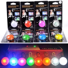 Светодиодный фонарик ошейник для собак и кошек светящийся кулон безопасность домашних животных ночью светящееся яркое украшение ошейники для собак