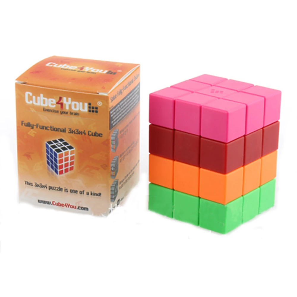 MHZ MingHaoZhi 3x3x4 красочный скоростной магический куб головоломка игра кубики Развивающие игрушки для детей и детей