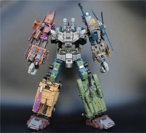 

JinBao Transformation G1 Warbotron Bruticus Onslaught Brawl Swindle BlastOff Vortex Oversize 5IN1 WB KO Action Figure Robot Toys