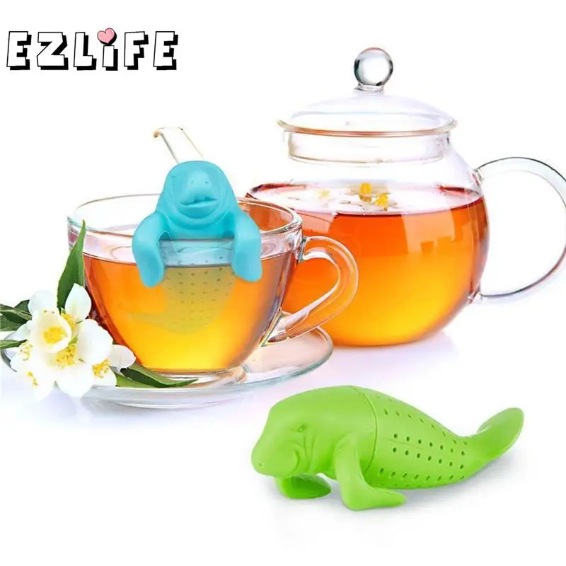 

EZLIFE Sea Lion Silicone Infuser Diffuser Strainer Strainer Food Grade Loose Leaf Herbal Spice Coffee Tool
