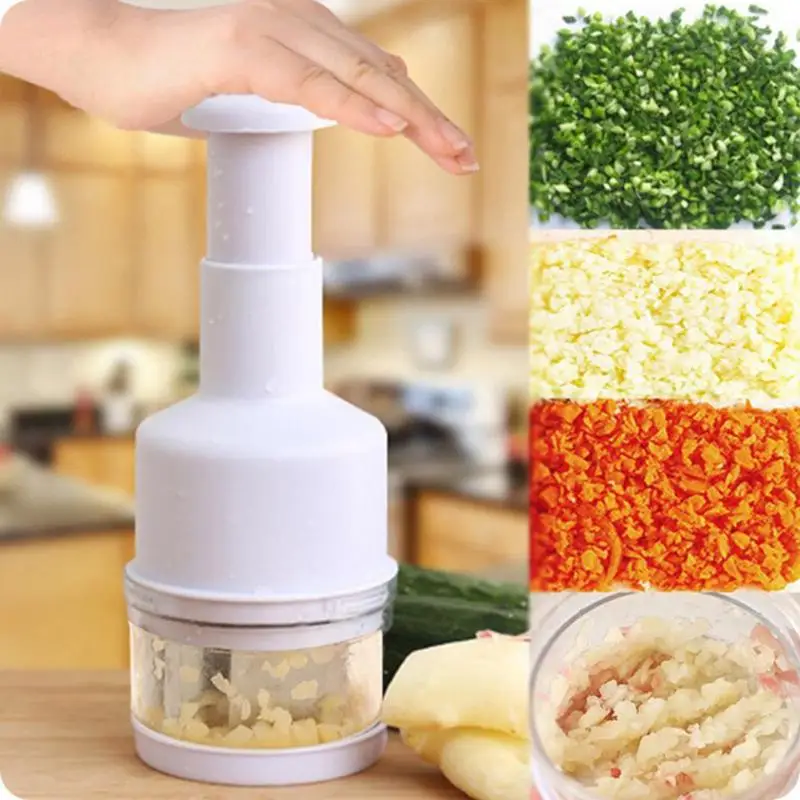 

Multifunctional Hand Press Cutter Ginger Dish Onion Chopper Cutting and Processing Stainless Steel Garlic Chopper Crusher