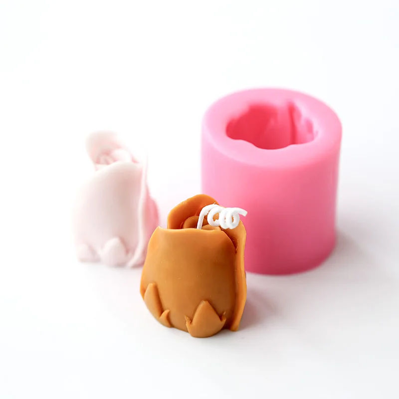 Новая розовая силиконовая свечная форма ручной работы силиконовая форма для мыла DIY силиконовые резиновые формы для гипса