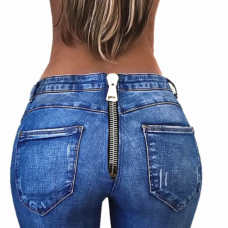 Джинсы пуш-ап для женщин на молнии сзади, джинсы, брюки, Сексуальное белье для подъема ягодиц, обтягивающие джинсы для женщин, обтягивающие джинсы, леггинсы для женщин, брюки-карандаш