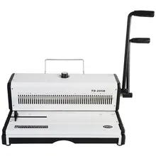 A3 binding machine TD-205D iron ring Calendar Menu binding machine 49 hole square hole adjustable double coil punching machine