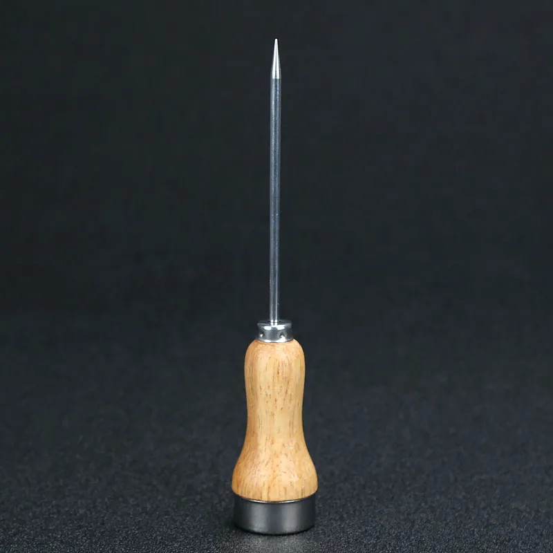 Винтажный ледяной степлер из нержавеющей стали, кухонный инструмент, металлическая деревянная ручка, крышка
