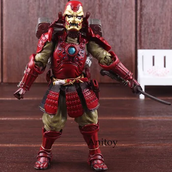 

Marvel Toys MANGA REALIZATION Samurai Figure Kou Tetsu-samurai Ironman Mk-3 Iron Man Action Figure PVC Model Toy 17.5cm
